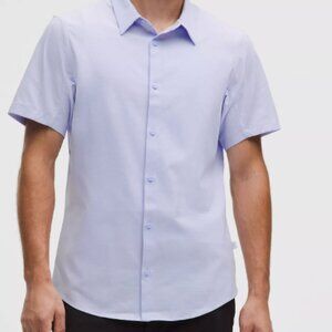 Lululemon Men's XL Airing Easy Short Sleeve Shirt NWT Serene Blue